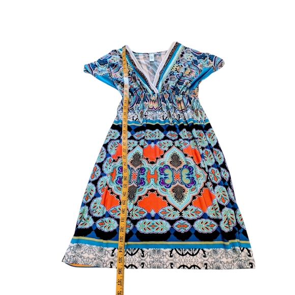 FINAL DAYS $5 Emma & Michele Vibrant Graphic Print Dress CLOSET CLOSING - Picture 5 of 8